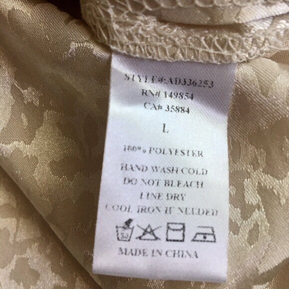 SADIE AND SAGE JUST FOR YOU SATIN MIDI DRESS IVORY FLORAL PRINT SIZE LARGE‎ - Picture 13 of 13